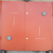 Coil coated steel sample